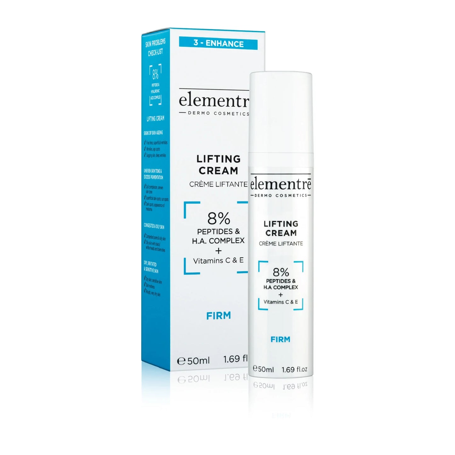 Elementré Lifting Cream – 8% Peptides & Hyaluronic Acid